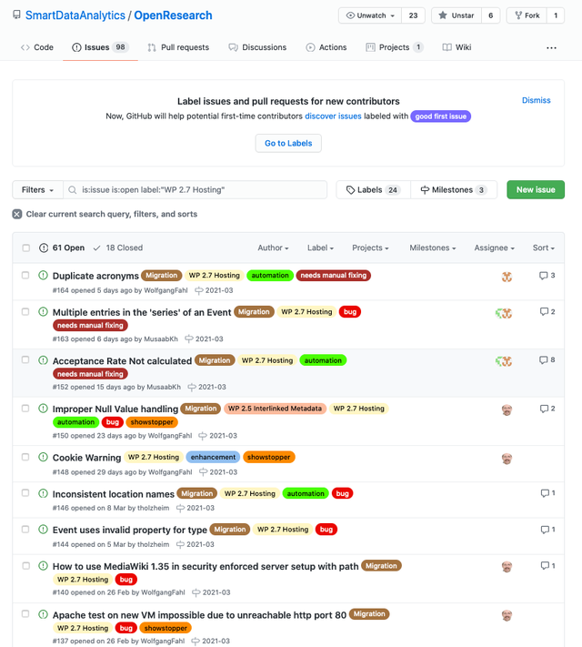 WP 2.7 Issues